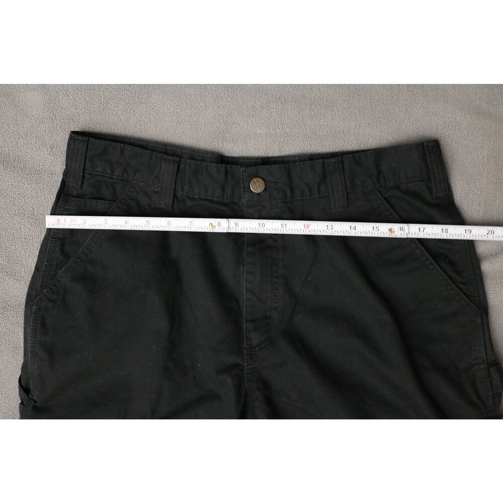 CARHARTT Pants Mens 36x29 Black Washed Loose Original Fit Workwear - Picture 8 of 13